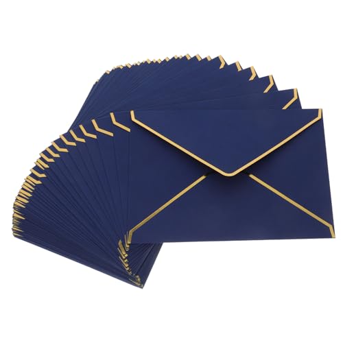 Ciieeo 50 Stück Klappe Umschläge mit Goldener Folienkante Stilvolle Blaue Briefumschläge für Hochzeitseinladungen Shower Abschlussfeiern und Grußkarten Ciieeo 50 Stück Klappe Umschläge mit Goldener Folienkante Stilvolle Blaue Briefumschläge für Hochzeitseinladungen Shower Abschlussfeiern und Grußkarten von Ciieeo