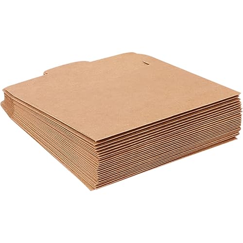 Ciieeo 50 Stück Kraftpapier Cd Taschen Braune Papiertüten für Aufbewahrung Verpackung Wiederverwendbare Kraftpapierumschläge für Karten Dokumente Biologisch Geruchlos von Ciieeo