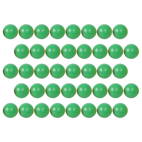 Ciieeo 50 Stück Mini-Lotterie-Kugeln Hohle Bingo-Kugeln Kunststoff-Gewinnspiel-Zeichnungs-Kugeln Tischtennis-Bälle Kugel Rund Automatenkapseln Spielbälle Für Unterhaltung Spiel Werbung von Ciieeo