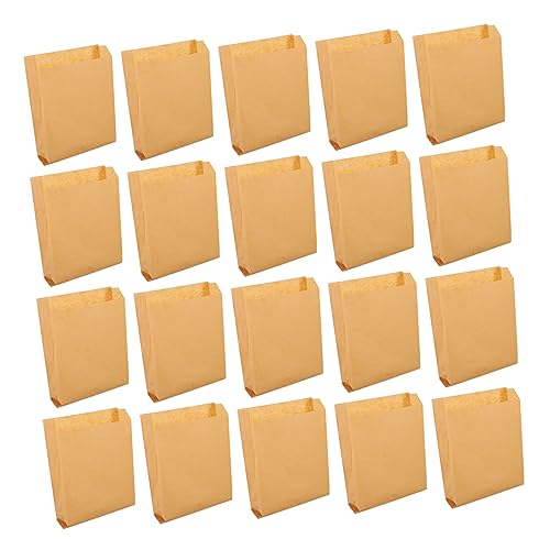 Ciieeo 50 Stück Papiertüten für Snacks Ölbeständige Verpackungsbeutel für Gebratene Lebensmittel für Takeaway und Gesunde Snacks von Ciieeo