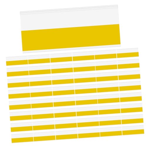 Ciieeo 50 Stück Preisschild Bar Königlich Etikettenhalter Für Warenschilder Lebensmitteletiketthalter Preisschild Steht Preisschildhalter Für Waren Transparent Pvc von Ciieeo