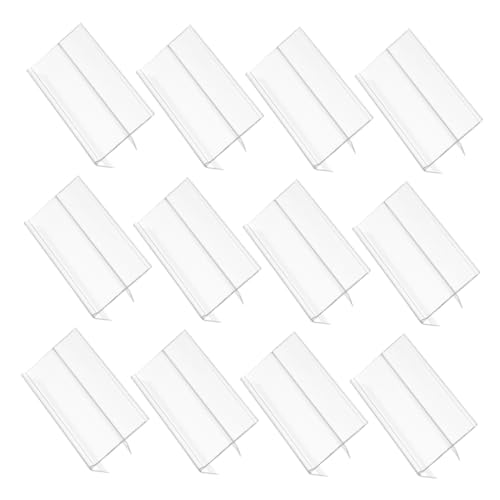 Ciieeo 50 Stück Regalpreise -etikett Clip Ticket-display-halter Warenanhängerhalter Korbetiketten Regalkartenhalter Schilder Für Kleiderständer Pvc Transparent von Ciieeo