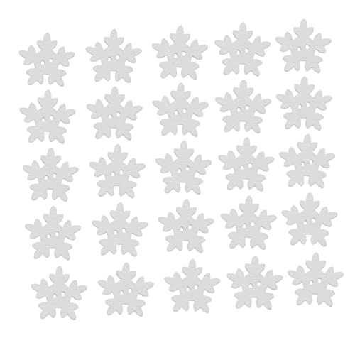 Ciieeo 50 Stück Weihnachts-/feiertags-knopfset mit Schneeflocken- Holzknöpfe Schneeflocken-verzierungen 18 Mm Größe Ciieeo 50 Stück Weihnachts-/feiertags-knopfset mit Schneeflocken- Holzknöpfe Schneeflocken-verzierungen 18 Mm Größe von Ciieeo