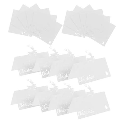 Ciieeo 50 Stück Tischkarten Namenskarten Tischkarten Für Tisch Für Dinnerpartys Papier Namenskarten Dinner Sitzkarten Weihnachtsfeier Weiß Ciieeo 50 Stück Tischkarten Namenskarten Tischkarten Für Tisch Für Dinnerpartys Papier Namenskarten Dinner Sitzkarten Weihnachtsfeier Weiß von Ciieeo