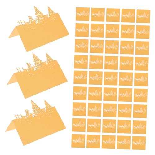 Ciieeo 50 Stück Weihnachts-schneemann Tischkarten Gold Faltbare Namenskarten für Rustikale Weihnachtsdekoration Wiederverwendbare Platzkarten für Dinnerpartys Bankette und Ciieeo 50 Stück Weihnachts-schneemann Tischkarten Gold Faltbare Namenskarten für Rustikale Weihnachtsdekoration Wiederverwendbare Platzkarten für Dinnerpartys Bankette und von Ciieeo