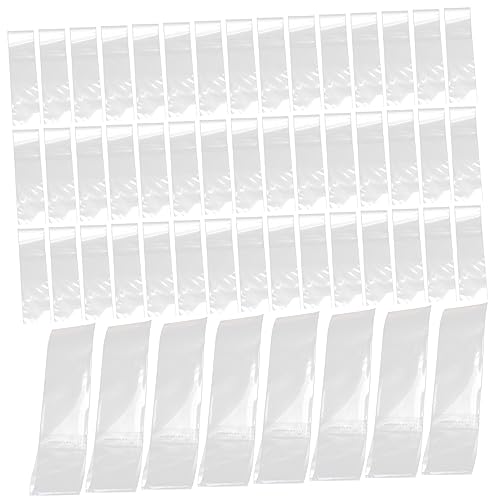 Ciieeo 500 Stck Lange Transparente Selbstklebe Tüten Klare Verpackungsbeutel für Strohhalme Vielseitige Anwendung Einfach zu Verwenden für Geschäfte und Aufbewahrung von Ciieeo