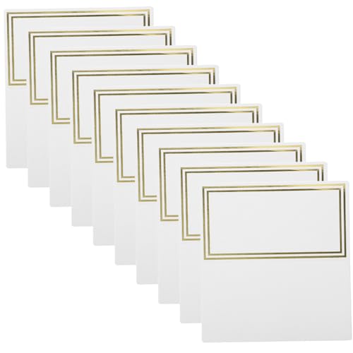Ciieeo 50Stücke Tischplatzkarten Hochzeit Hochwertige Zeltkarten Mit Goldenen Kanten Namenskarten Für Tischdekoration Bei Hochzeiten Und Feiern Zu Beschriften Ciieeo 50Stücke Tischplatzkarten Hochzeit Hochwertige Zeltkarten Mit Goldenen Kanten Namenskarten Für Tischdekoration Bei Hochzeiten Und Feiern Zu Beschriften von Ciieeo