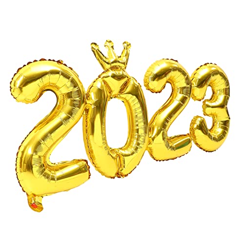 Ciieeo 5Sätze Aluminiumfolie Luftballons Neujahrsparty Langlebige und Dekorative Ballons für Festliche für Wände Türen von Ciieeo
