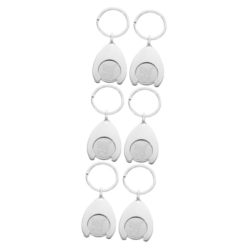 Ciieeo 6 Stck Einkaufswagenchip Metall Schlüsselanhänger Langlebiger Trolley Token Schlüsselring Abnehmbarer Einkaufswagen Token Anhänger Dekorativer Schlüsselanhänger für Schlüsselbund Ciieeo 6 Stck Einkaufswagenchip Metall Schlüsselanhänger Langlebiger Trolley Token Schlüsselring Abnehmbarer Einkaufswagen Token Anhänger Dekorativer Schlüsselanhänger für Schlüsselbund von Ciieeo