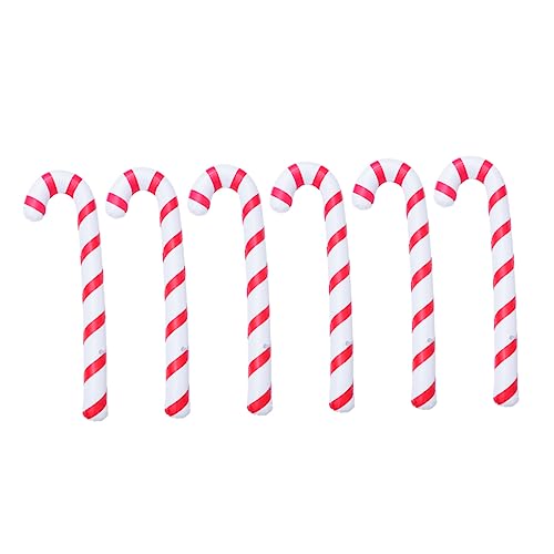 Ciieeo 6 Stück Aufblasbare Weihnachts Zuckerstangenballons Rot Weiß Wiederverwendbare Partydeko für Weihnachtsbaum Innen und Außendekoration Festliche für Familienfeiern Ciieeo 6 Stück Aufblasbare Weihnachts Zuckerstangenballons Rot Weiß Wiederverwendbare Partydeko für Weihnachtsbaum Innen und Außendekoration Festliche für Familienfeiern von Ciieeo