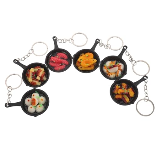 Ciieeo 6 Stück Bratpfannen Schlüsselanhänger Neuartiger Schlüsselanhänger Gefälschter Lebensmittel Taschenanhänger Für Tragetaschen Küchengeschirr Anhänger Ciieeo 6 Stück Bratpfannen Schlüsselanhänger Neuartiger Schlüsselanhänger Gefälschter Lebensmittel Taschenanhänger Für Tragetaschen Küchengeschirr Anhänger von Ciieeo