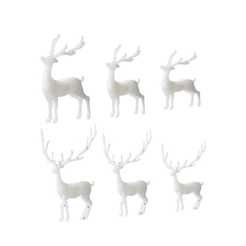 Ciieeo 6 Stück Epoxidharz Micro Landschaft Füllmaterial Elch Figur Ornament Weiß Zufällige Teiliges für DIY Landschaftsmodellierung und Basteldekoration Ciieeo 6 Stück Epoxidharz Micro Landschaft Füllmaterial Elch Figur Ornament Weiß Zufällige Teiliges für DIY Landschaftsmodellierung und Basteldekoration von Ciieeo