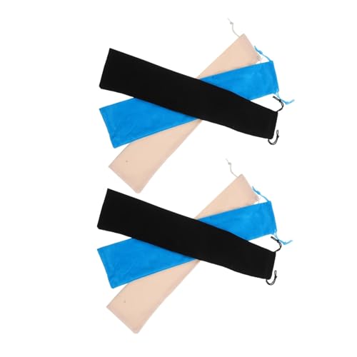 Ciieeo 6 Stück Große Samt Faltfächer Aufbewahrungsbeutel mit Zugband Schützende Fächerhülle für Handfächer Vielseitig für Hochzeiten Partys und Dekoration in Schwarz und Blau Ciieeo 6 Stück Große Samt Faltfächer Aufbewahrungsbeutel mit Zugband Schützende Fächerhülle für Handfächer Vielseitig für Hochzeiten Partys und Dekoration in Schwarz und Blau von Ciieeo