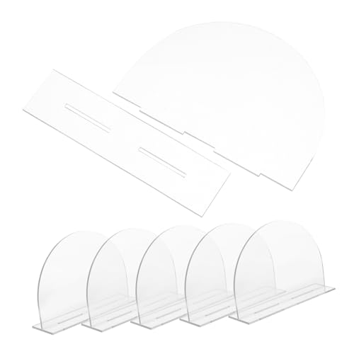 Ciieeo 6 Stück Klare Tischschilder für Hochzeit und Party DIY Tischnummern Transparentes Design für Tischdekoration für Bankett und Veranstaltungen von Ciieeo