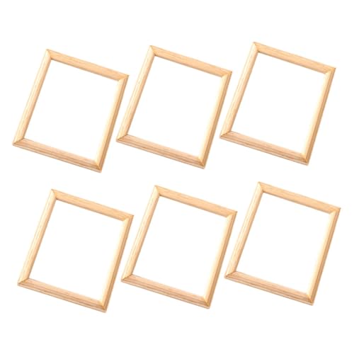 Ciieeo 6 Stück Miniatur Holz Bilderrahmen DIY Fotorahmen für Puppenhaus Dekoration Kleine Bilderrahmen für Kreative Bastelprojekte und Foto Requisiten Ciieeo 6 Stück Miniatur Holz Bilderrahmen DIY Fotorahmen für Puppenhaus Dekoration Kleine Bilderrahmen für Kreative Bastelprojekte und Foto Requisiten von Ciieeo