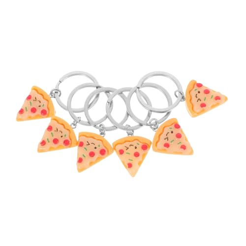 Ciieeo 6 Stück Realistischer Pizza Schlüsselanhänger aus Resin und Kreative Food Anhänger als Einzigartige Taschen und Schlüsselanhänger für Schlüssel Handtaschen Büro und Party Ciieeo 6 Stück Realistischer Pizza Schlüsselanhänger aus Resin und Kreative Food Anhänger als Einzigartige Taschen und Schlüsselanhänger für Schlüssel Handtaschen Büro und Party von Ciieeo