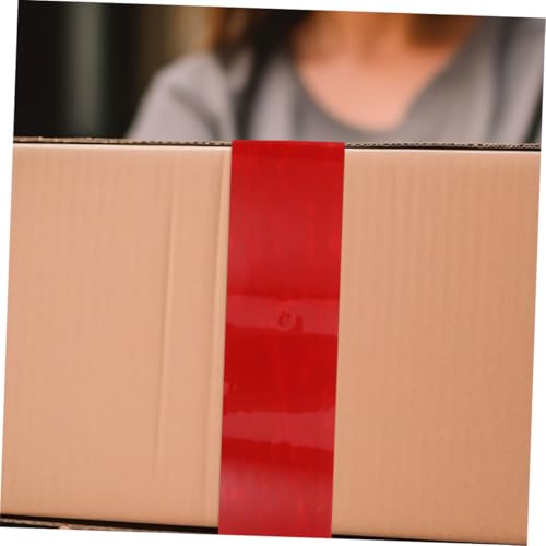 Ciieeo 6 Stück Tamper Evident Verpackungsband Rote Sicherheitsfolie mit Volltransfer Diebstahlschutz durch Sichtbare Manipulationsanzeige Robustes Klebeband für Versiegelte Pakete und von Ciieeo