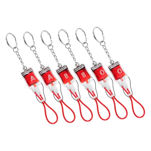 Ciieeo 6 Stück Teiliges Bluttyp Schlüsselanhänger für Halloween Spooky Charms für Partytüten Kreative Dekorationen und Vielseitige Nutzung als Handyanhänger oder Schlüsselanhänger Ciieeo 6 Stück Teiliges Bluttyp Schlüsselanhänger für Halloween Spooky Charms für Partytüten Kreative Dekorationen und Vielseitige Nutzung als Handyanhänger oder Schlüsselanhänger von Ciieeo
