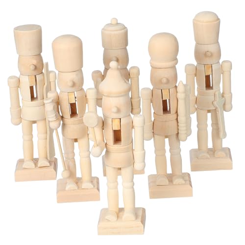 Ciieeo 6 Stück Teiliges DIY Holz Set Bemalbare Weihnachtsdeko Holzfiguren Weihnachtsschmuck für Familie Umweltfreundlich und Geruchlos Ciieeo 6 Stück Teiliges DIY Holz Set Bemalbare Weihnachtsdeko Holzfiguren Weihnachtsschmuck für Familie Umweltfreundlich und Geruchlos von Ciieeo