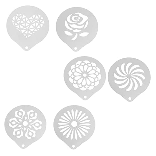 Ciieeo 6 Stück Teiliges Kaffee Schablonen für Milchschaum Kaffee Latte Art Cappuccino Dekoration Wiederverwendbar Präzise Muster für und Lebensmittelfarbe Einfach Anzuwenden Ciieeo 6 Stück Teiliges Kaffee Schablonen für Milchschaum Kaffee Latte Art Cappuccino Dekoration Wiederverwendbar Präzise Muster für und Lebensmittelfarbe Einfach Anzuwenden von Ciieeo