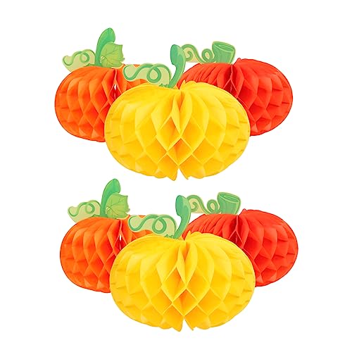 Ciieeo 6 Stück Waben Kürbis Papierwaben Halloween Partygeschenk Kürbis Waben Dekore Halloween Hängepapier Bastelpapier Basteldekorationen Party Dekoration Halloween Motto Ornament Ciieeo 6 Stück Waben Kürbis Papierwaben Halloween Partygeschenk Kürbis Waben Dekore Halloween Hängepapier Bastelpapier Basteldekorationen Party Dekoration Halloween Motto Ornament von Ciieeo