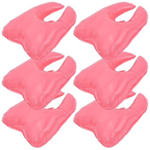 Ciieeo 6 Stück Zahnballons Große Tooth Inflatable Balloons für Partydekoration Sicher und Einfach Aufzublasen für Geburtstagsfeiern und Kinderfeste Kreatives Design für Unvergessliche von Ciieeo