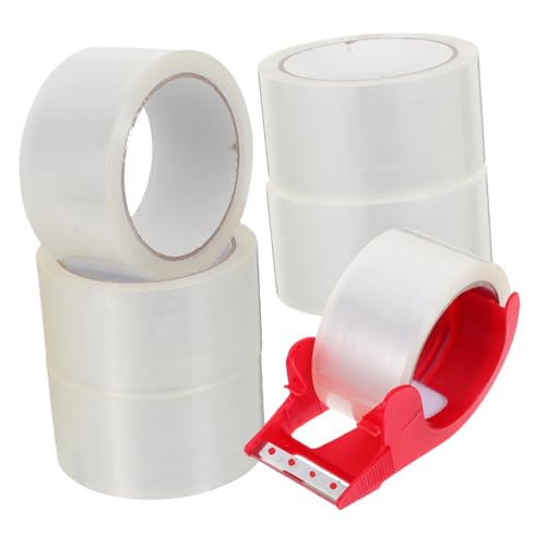 Ciieeo 6 Teiliges Klebeband Verschlussset Starkes Packband Versandzubehör Papier Verpackungsband Geschenkband Einfaches Packband Beutelverschlussband Beutelverschlussband von Ciieeo