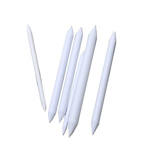 Ciieeo 6-teiliges Set Mit Papierwischern Und Tortillions Weißer Skizzen- Und Reibestift Für Gleichmäßiges Verblenden Von Pastellgraphit Ciieeo 6-teiliges Set Mit Papierwischern Und Tortillions Weißer Skizzen- Und Reibestift Für Gleichmäßiges Verblenden Von Pastellgraphit von Ciieeo