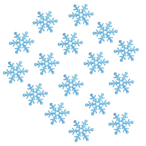 Ciieeo 600 Stück Glitzer Konfetti Schneeflocken für Weihnachtsfeiern Blau Vielseitig Einsetzbar für Tischdekoration Langlebig und Festliche Schaffen von Ciieeo