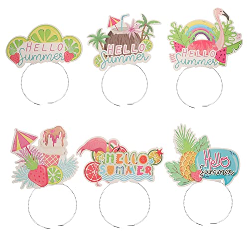 Ciieeo 6St Hawaiianisches Stirnband Bands Haarbänder für kleine Mädchen Stirnbänder kosmetisches Stirnband Haarnetz Haarband für Stirnband mit Sommermotiv Partydekor Papier Ciieeo 6St Hawaiianisches Stirnband Bands Haarbänder für kleine Mädchen Stirnbänder kosmetisches Stirnband Haarnetz Haarband für Stirnband mit Sommermotiv Partydekor Papier von Ciieeo