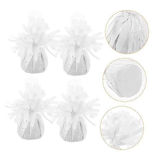 Ciieeo 6Stücke Ballongewicht Pendants Weiße Ballonbeschwerer für Hochzeiten Geburtstagsfeiern und Partys für Drinnen und Draußen Geschenkartikel und Festtagsdekoration von Ciieeo