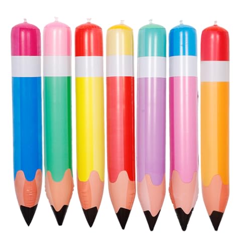 Ciieeo 7 Stück aufblasbarer Bleistift Bleistiftdekore Bleistift aufblasbar Riese Buntstift Extra große Bleistiftspielzeuge riesige Bleistiftstütze Zurück zur Schule Requisiten PVC Ciieeo 7 Stück aufblasbarer Bleistift Bleistiftdekore Bleistift aufblasbar Riese Buntstift Extra große Bleistiftspielzeuge riesige Bleistiftstütze Zurück zur Schule Requisiten PVC von Ciieeo