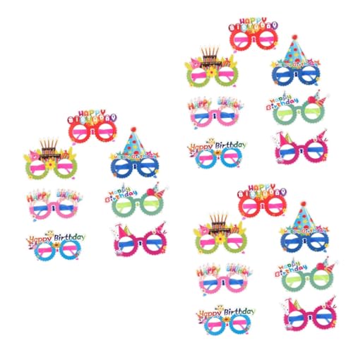 Ciieeo 72 Stk geburtstag brillenfassungen Kindergeburtstagsparty Brillengestell aus Papier ' party decorations party mitgebsel kinder Sonnenbrille schnapsgläser Brillen aus Papier von Ciieeo