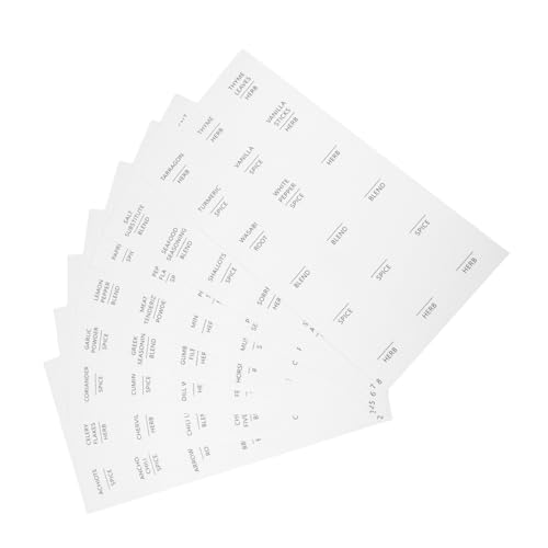 Ciieeo 8 Blatt Geschmacksgeschriebenes Etikett runde aufkleberetiketten Aufkleber für Gewürzflaschen Aufkleber für Gewürzgläser Gewürzetiketten rund Gewürzaufkleber Weiß Ciieeo 8 Blatt Geschmacksgeschriebenes Etikett runde aufkleberetiketten Aufkleber für Gewürzflaschen Aufkleber für Gewürzgläser Gewürzetiketten rund Gewürzaufkleber Weiß von Ciieeo