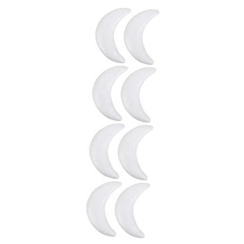 Ciieeo 8 Stk Mondschaumkuchen Mondkuchenform Hochzeitsdekoration Mond-dekor Werkzeug Schaumkuchenmodelle Für Die Hochzeit Kuchen-modell Dekorative Gegenstände Weiß Gefälschter Kuchen von Ciieeo
