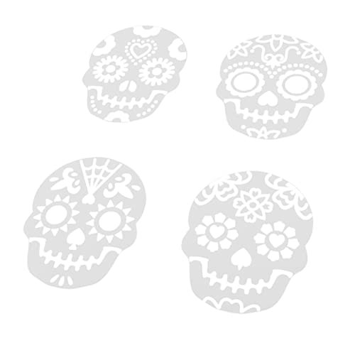 Ciieeo 8 Stück Halloween Schablonen Teiliges mit Skelett Designs für Kreative Tortendekoration und Essbare Halloween Dekorationen Cupcakes und Kuchen Ciieeo 8 Stück Halloween Schablonen Teiliges mit Skelett Designs für Kreative Tortendekoration und Essbare Halloween Dekorationen Cupcakes und Kuchen von Ciieeo