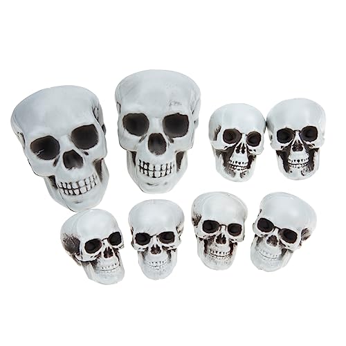 Ciieeo 8 Stück Teiliges Halloween Schädel aus Realistische Kleine Skelettköpfe als Gruselige Tisch und Hausdekoration Leichte Platzsparende Schädel Ornamente für Party und Haunted House Ciieeo 8 Stück Teiliges Halloween Schädel aus Realistische Kleine Skelettköpfe als Gruselige Tisch und Hausdekoration Leichte Platzsparende Schädel Ornamente für Party und Haunted House von Ciieeo