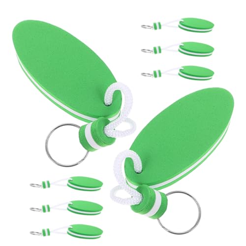 Ciieeo 8-teiliger Ovaler Schwimm-schlüsselanhänger: Schwimmender Schlüsselanhänger Aus Eva-schaum Für Bootfahren, Angeln, Kitesurfen, Segeln, Kajakfahren, Outdoor, Wassersportzubehör von Ciieeo