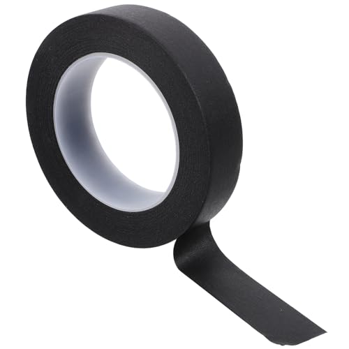 Ciieeo Abdeckband Streifen ästhetisch dünn Farben Farbband Maske dickes Klebeband breites Klebeband Malerband Beschriftungsband Kunstband auto sprühband Papier Black von Ciieeo