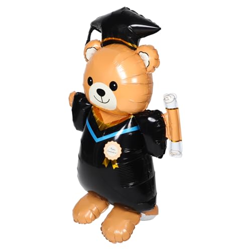 Ciieeo Abschlussbärballon Grad Ballons Herzlichen Glückwunsch Folienballon Luftballons zum Unabhängigkeitstag Abschlusses aufblasbares Aluminiumfolie Black Ciieeo Abschlussbärballon Grad Ballons Herzlichen Glückwunsch Folienballon Luftballons zum Unabhängigkeitstag Abschlusses aufblasbares Aluminiumfolie Black von Ciieeo