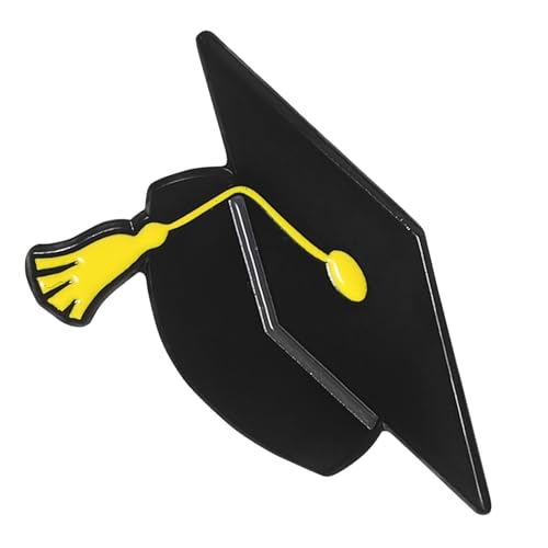 Ciieeo Abschlussbrosche Abschlussdekoration Schülerknöpfe Abschlussknopf Pins Abschlussnadeln 2025 Absolventennadeln Abschlusskappen Etikett Pin Abschluss Charms Zinklegierung Schwarz von Ciieeo