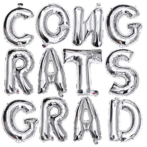 Ciieeo Abschlussfeier Luftballons goldmetallische Ballons Abschlussballons Dekorationen goldene Luftballons deckenverkleidung celebrations abschluss aluminiumfolienballons Silver Ciieeo Abschlussfeier Luftballons goldmetallische Ballons Abschlussballons Dekorationen goldene Luftballons deckenverkleidung celebrations abschluss aluminiumfolienballons Silver von Ciieeo