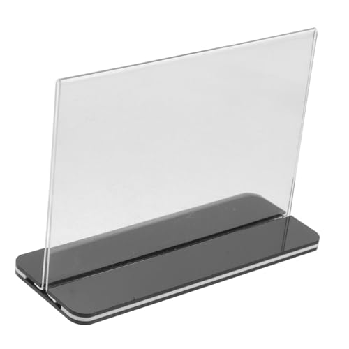 Ciieeo Acrylkarte Tisch Zeichenhalter Ausstellungsstand Clip- Flyer Kartenhalter Stehen Mit Hochzeit Beschilderung Nennen Sie Kartenhalter Tabellennummer Steht Inhaber Rahmen Transparent von Ciieeo