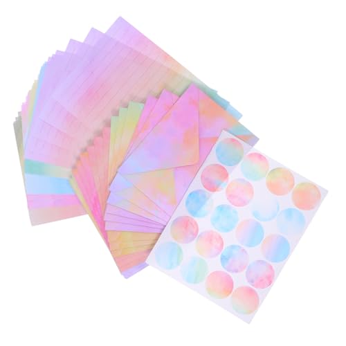 Ciieeo Aquarell Briefpapier Set und Umschläge mit Künstlerischem Design Vielseitig für Einladungen Hochzeit Geburtstag Inklusive Dekorative Aufkleber Stilvolle Wasserfarben Schreibpapier Ciieeo Aquarell Briefpapier Set und Umschläge mit Künstlerischem Design Vielseitig für Einladungen Hochzeit Geburtstag Inklusive Dekorative Aufkleber Stilvolle Wasserfarben Schreibpapier von Ciieeo