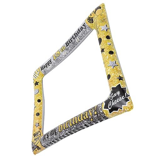 Ciieeo Aufblasbarer PVC Selfie Rahmen Party Foto Booth Requisit Kreatives Luftballon Muster Handlicher Geburtstags Fotorahmen für Jahre Feier für Kreative Fotoaufnahmen und Ciieeo Aufblasbarer PVC Selfie Rahmen Party Foto Booth Requisit Kreatives Luftballon Muster Handlicher Geburtstags Fotorahmen für Jahre Feier für Kreative Fotoaufnahmen und von Ciieeo