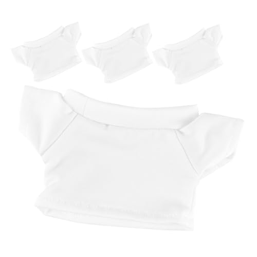 Ciieeo Bärenpuppen T-Shirt 4 Stück Austauschbares Puppen Outfit aus Baumwolle Charmante Kleidung für Stofftiere Trendiges T-Shirt für Puppen Einfaches Anziehen für Kinder Ciieeo Bärenpuppen T-Shirt 4 Stück Austauschbares Puppen Outfit aus Baumwolle Charmante Kleidung für Stofftiere Trendiges T-Shirt für Puppen Einfaches Anziehen für Kinder von Ciieeo