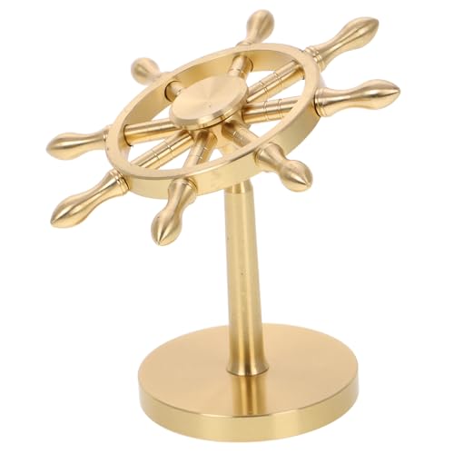 Ciieeo Brass Rudder Tischdeko Nautisches Accessoire Für Zuhause Büro Oder Auto Handgefertigtes Messing- Mit Einzigartigem Schiffsrad-Design Stilvolle Ornament Für Kreative Ciieeo Brass Rudder Tischdeko Nautisches Accessoire Für Zuhause Büro Oder Auto Handgefertigtes Messing- Mit Einzigartigem Schiffsrad-Design Stilvolle Ornament Für Kreative von Ciieeo