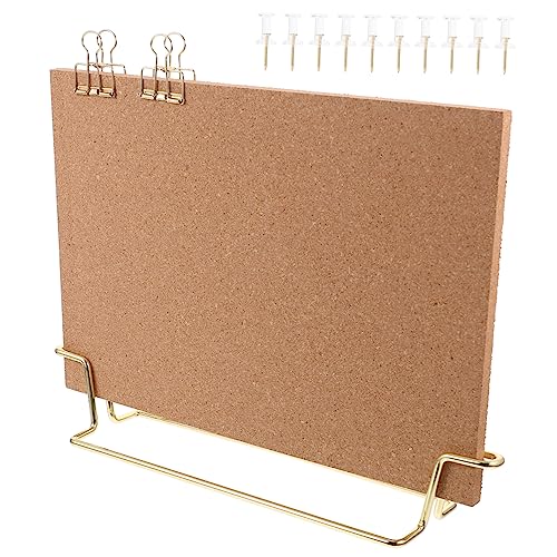 Ciieeo Bürodekoration 1 Satz Notiztafel Bildtafel Memoboard Aus Kork Büro-schreib-dekor Holz-pinnwand ständer Gitter Bilderrahmen Bildschirm Memoboard Schwarzes Brett A4 Foto Metall von Ciieeo