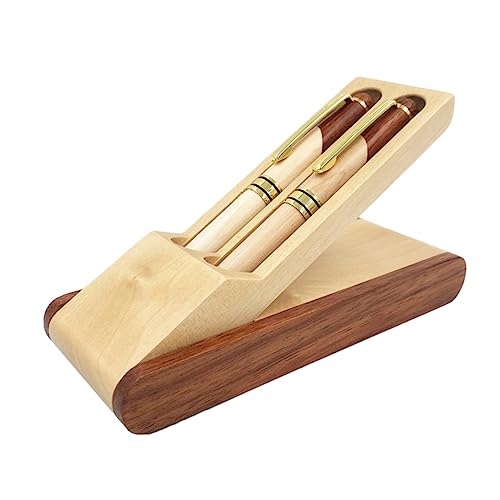 Ciieeo Schlankes Leichtes Kugelschreiber-set Aus Palisanderholz Mit Gelenk Und Holzbox Für Das Schulbüro von Ciieeo