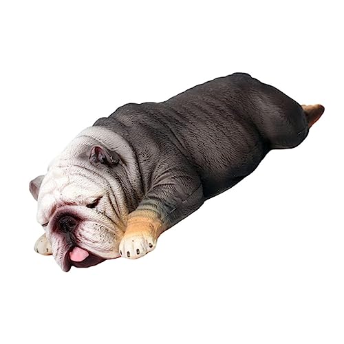 Ciieeo Schlafender Bulldogge Figurine Realistische Hund Statue Dekoration Für Simulation Hund Hund Modell Für Tierliebhaber Ciieeo Schlafender Bulldogge Figurine Realistische Hund Statue Dekoration Für Simulation Hund Hund Modell Für Tierliebhaber von Ciieeo